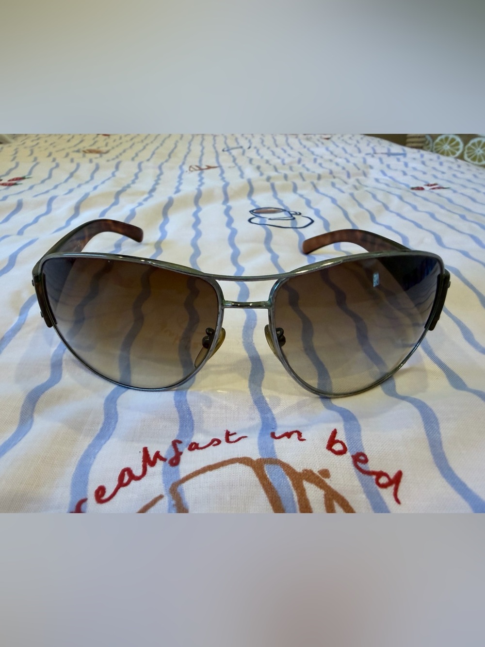 Authentic Prada Tortoise Shell Aviator Sunglasses 🕶️🇮🇹 - Picture 2 of 11